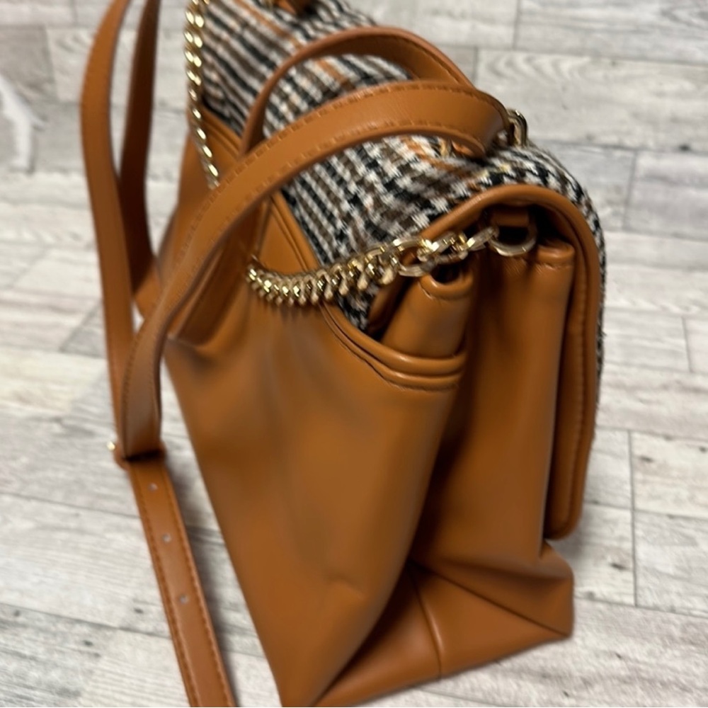 A New Day Plaid Crossbody Bag With Gold Chain - Picture 9 of 16